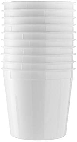 168 oz & 5.25 Qt. Translucent Round Deli Container with Lids, A Perfect For Meal Prep Soup, Ice Cream, Freezer, Dishwasher And Microwave Safe: 20 Stes - Image 7