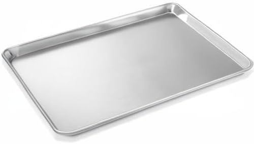 Last Confection 18" x 26" Commercial Grade Baking Sheet Pans, 12 Pack - Aluminum Full-Size Rimmed Cookie Sheet Trays - Image 8