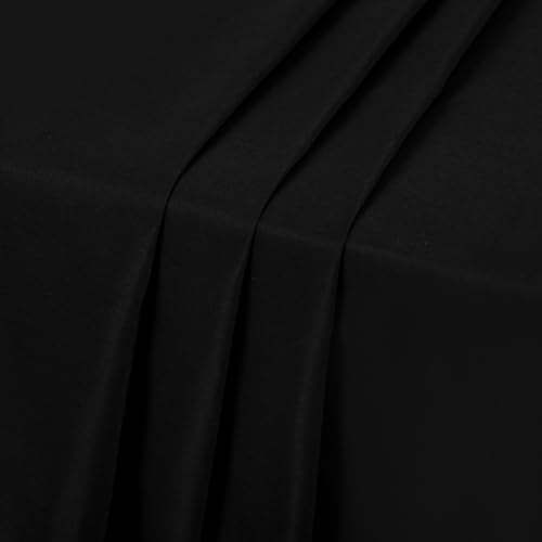 10 Pack Black Round Tablecloths,132 Inch Polyester Table Cloth - Image 7