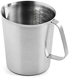 Weis 18592 Measuring Jug 1 L, Stainless Steel, Silver, 12 x 12 x 13 cm by Weis