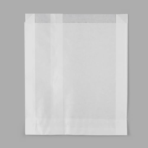 Karat Grease and Leak-Resistant Paper Sandwich Bags, BPA-Free and PFAs-Free, Recyclable Paper Bags for Snacks and Lunch, Sealable, Easy-to-Open, Flat-Storage Design - Pack of 2000 pcs (White) - Image 7