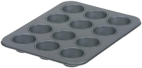 Dexam 17841403 Non-stick 12 cup Mini muffin pan Carbon steel, Grey by Dexam