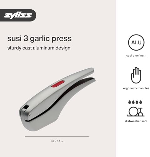 Zyliss Susi 3 Garlic Press, Aluminum | Garlic and Ginger Press, Efficient Mincing, Easy-to-Clean, Dishwasher-Safe - Image 6