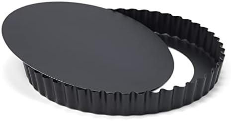 Patisse Round Quice Pan with Removable Bottom 7-7/8" or 20 cm in Diameter Nonstick Coated Profi Series Charcoal Gray Color by patisse