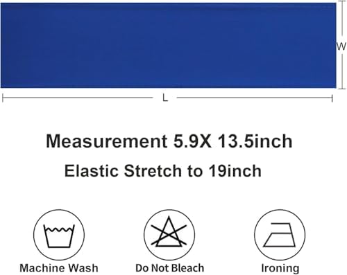 Roayl Blue Chair Sashes 50 Pack, Spandex Bands for Chairs Covers, Chair Bows for Wedding Party Banquet Decor - Image 5