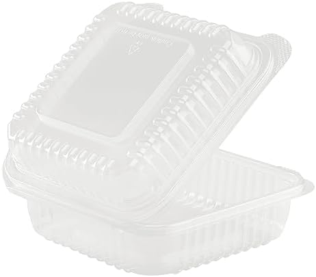 Karat FP-HC77PP-1C 7''x7' PP Hinged Container (Case of 250) - Image 7
