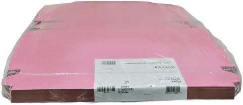 Southern Champion Tray 0891 Pink Paperboard Non-Window Lock-Corner Bakery Box, 14" Length x 14" Width x 5" Height (Case of 50) - Image 3