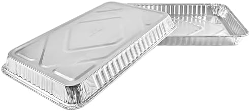 Handi-Foil 1/4-Size (Quarter) Sheet Cake Aluminum Foil Pan w/Clear Dome Lid (Pack of 25 Sets) - Image 7