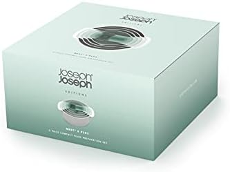 Joseph Joseph Nest 9 Plus, 9 Piece Compact Food Preparation Set with Mixing Bowls, Measuring cups, Sieve and Colander, Editions Range, Sage Green - Image 6