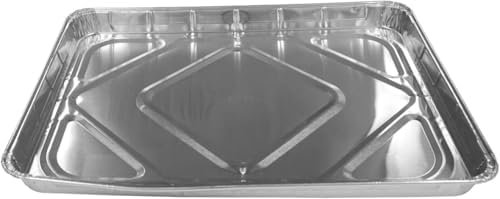 Pack of 10 Aluminum 1/2 Half Size Sheet Baking Pan with Lids | Super Strong Disposable, Foil Baking Tins, Ideal for Cakes, Cookies, Biscuits, Pastries, Pizza - Image 4
