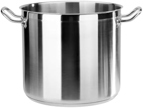 New Star Foodservice 16 Qt Stainless Steel Stock Pot with Cover, 18/8 Stainless Steel - Image 3
