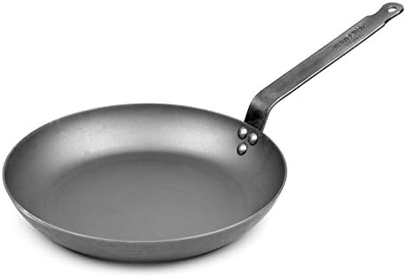 Mauviel M'Steel Black Carbon Natural Nonstick Frying Pan With Iron Handle, 12.6-in, Suitable For All Cooking Surfaces, Made in France by Mauviel