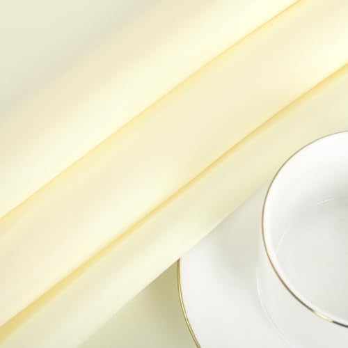 8 Pack Beige Round Tablecloth 90 Inch Circle Polyester Table Cloth, Washable Fabric Stain and Wrinkle Resistant Table Cover Round Tableclothes for Wedding Parties Banquet Reception Dining Tables - Image 7