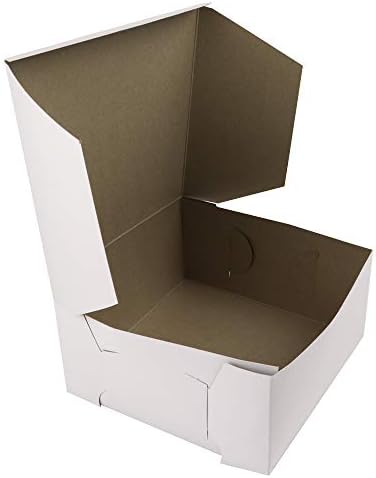 O’Creme Cake Boxes – White Bakery Boxes – 14 x 10 x 4 Inch Pastry Containers – Kraft Bakery Boxes for Holding and Displaying your Pastries - Pack of 10 - Image 7