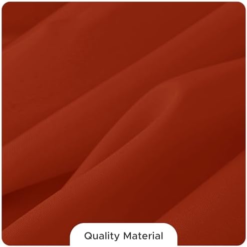 Fitable 8 Pack Rust Tablecloths 84 Inch Round for 36"-60" Tables - Image 7