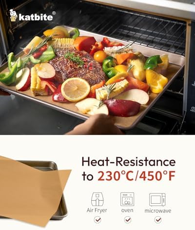 Katbite 200Pcs 9x13 inch Heavy Duty Unbleached Parchment Paper, Parchment Paper Sheets for Baking Cookies, Cooking, Frying, Air Fryer, Grilling Rack, Oven(9x13 Inch) | Heavy duty precut baking paper sheets. Non stick extra strong. Ideal for baking cook... - Image 6