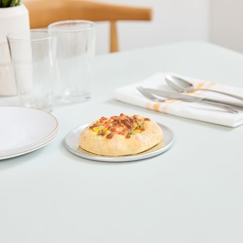 Restaurantware 6 Inch Aluminum Pizza Pan 1 Count Wide Rim Silver Pizza Pan, Heat Conductive Round Pizza Tray, Lightweight Corrosion-Resistant Serving Tray For Restaurant Or Home Use - Image 6