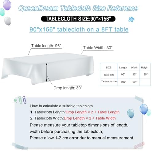 90x156 Inch Rectangle Sequin Tablecloth Glitter Silver Wedding Table Linens - Image 6
