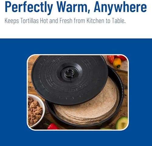 Carlisle FoodService Products Jumbo Server Tortilla Server with Insulated Lid for Kitchens, Restaurants, Catering, Plastic, 12.75 X 2.625 Inches, Black, (Pack of 6) - Image 6