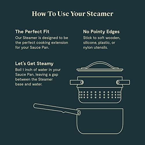 Caraway Steamer, Stainless Steel Steamer with Handles - Image 6