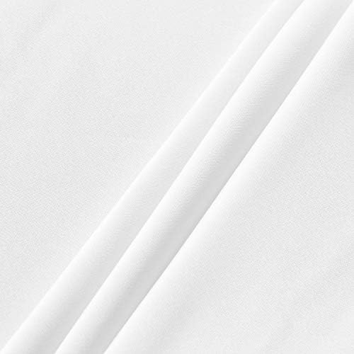 sancua Round Tablecloth, 108 Inch, White - Image 6