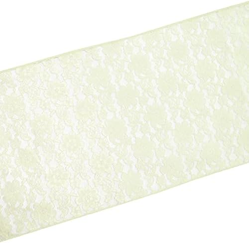 Zen Creative Designs 10 Pack Floral Lace Table Runner Sheer Lace Event Party Wedding Table Decor (12" by 144", Ivory) - Image 2
