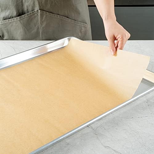 Restaurantware-Pastry Tek 16 x 24 Inch Parchment Paper Sheets, 200 Greaseproof Baking Sheets For Oven - Pre-Cut, Double-Sided Silicone Coating, Unbleached Paper Nonstick Baking Sheet, Full-Size - Image 6