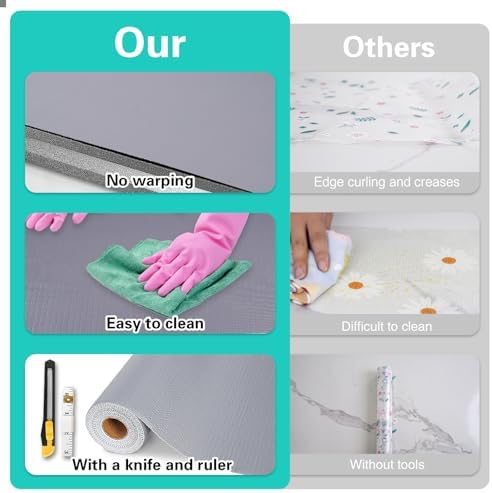 Drawer and Shelf Liner for Kitchen Cabinet Non-Adhesive 18in x 10FT - Image 6