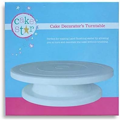Culpitt Cake Decorating Turntable, Revolving Cake Stand, Easy Icing and Decorating, White Plastic - 275mm, 11" - Image 3