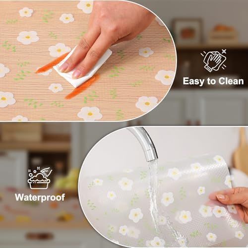 Cooyes Shelf Liner – Premium Non-Adhesive Cabinet & Drawer Liner for Kitchen – Waterproof Shelf Paper with Modern Pattern – Durable EVA Cabinet Mat – Easy to Cut (24" W x 240" L) - Image 6