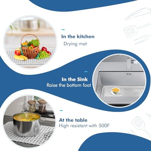Bestjing Silicone Sink Protectors for Kitchen Sink-26"x 14", Universal - Image 7