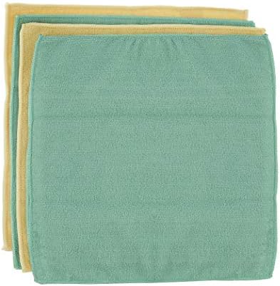 Superio Microfiber Cleaning Cloth for Cars, Kitchen Cleaning Rags for Housekeeping, 12" Absorbent Micro Fiber Towels for House, Bathroom All-Purpose Streak-Free lint-Free Wash Cloths (8 Yellow/Green) - Image 7