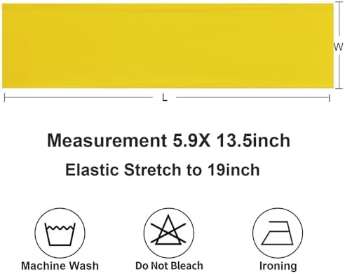 Yellow Chair Sashes 100 Pack, Spandex Yellow Chair Bands Sashes for Wedding Birthday Gender Reveal Party Decor, Chairs Ties - Image 6