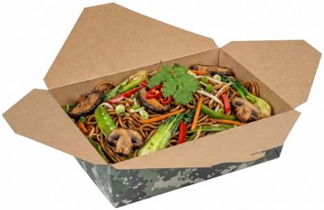 Restaurantware 71 oz Paper Rectangle 3 Bio Box Take Out Container, 50 Ct - Image 6