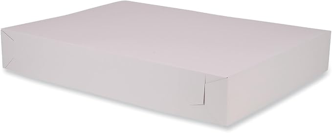 SCT Bakery Boxes, Standard, 26 X 18.5 X 4, White, Paper, 50/carton - Image 4