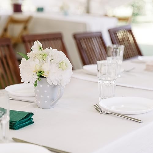 Fixwal 6 Pack 6FT White Tablecloth Rectangle Spandex Fitted Table Cover - Image 7