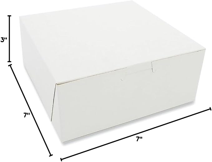 SOUTHERN CHAMPION TRAY Standard White Bakery Boxes 7X7X3, 250 Count - Image 5