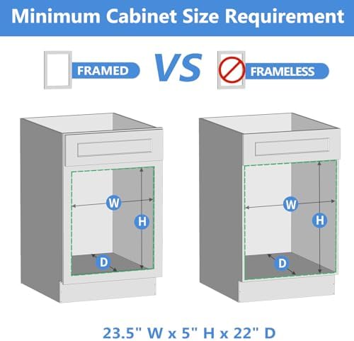 ROOMTEC Pull Out Cabinet Organizer with Soft Close, 22-1/2" W x 21" D, Pull Out Cabinet Drawer for Kitchen cabinets, Pull Out Cabinet Shelf, Finished, Bottom Assembly - Image 7