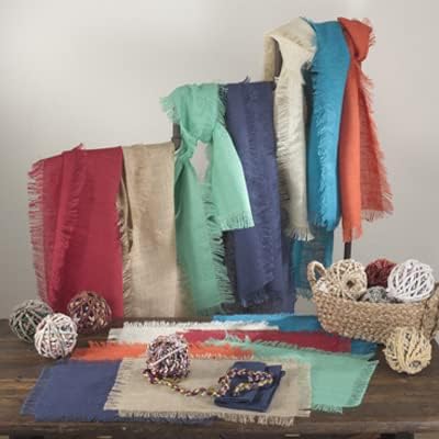 Fringed Burlap Rectangular Natural Table Runner 20" W x 108" L - 100% Jute Table Runner for Everyday Use, Banquets, Family Dinner, Special Events and Home Décor - Image 2