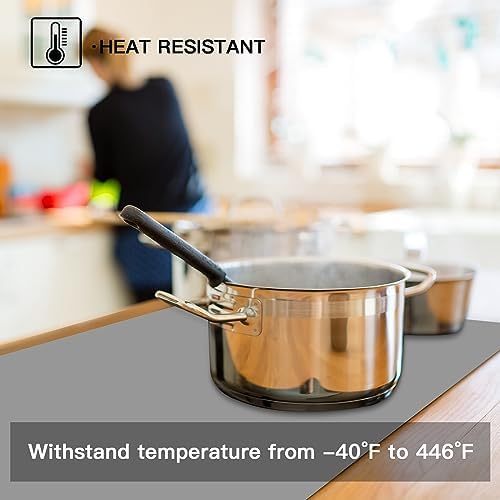 Silicone Mats for Kitchen Counter, 47.3"x23.6"x0.08" Largest Heat Resistant Mat Kitchen Island Waterproof 2MM Thick Countertop Protector Mat Nons-slip Extra Large Counter Mat (Green) - Image 6