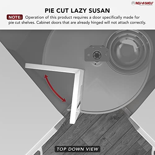 Rev-A-Shelf 2 Tier Pie-Cut Plastic Lazy Susan for Corner Base Cabinets, 28" - Image 6