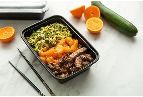 GoodCook Meal Prep Rectangle Single Compartment 30 units, Black, BPA Free - Image 6
