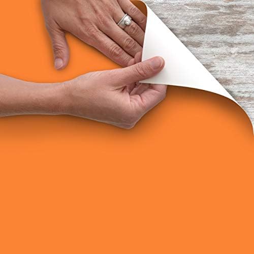 Con-Tact Brand Creative Covering, Self-Adhesive Shelf Liner, Multi-Purpose Vinyl Roll, Easy to Use and Apply, 18'' x 9', Orange - Image 6