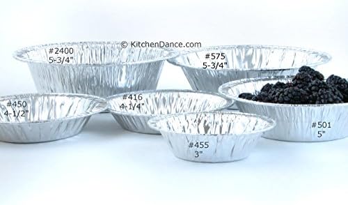 KitchenDance Disposable Aluminum Foil Tart Pan - 3 Inches Round Aluminum Foil Individual Pie Pans for Pies and Tarts - Baking Pans Perfect for Baking, Cooking, and Preparing Food - 301, 100 Count - Image 7