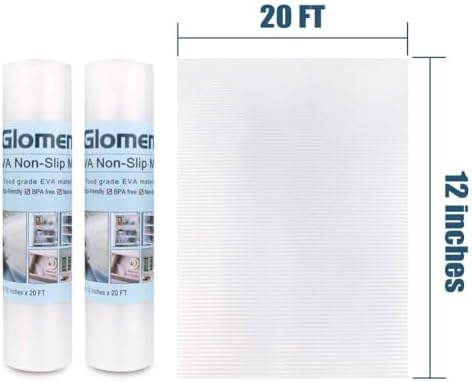 Refrigerator Liners, Shelf Liners for Kitchen Cabinet, Washable Oil-Proof for Drawer, Cabinet, Shelves, Refrigerator, Storage, 12 Inches x 20 FT, Non-Slip Cabinet Liner (12 Inches x 20 FT x 2 Rolls)… - Image 7