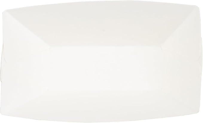 Restaurantware-Bio Tek 2 Ounce Food Trays, 50 Disposable Paper Food Trays - Heavy-Duty, Greaseproof, White Paper Boats, For Snacks, Appetizers, Or Treats, Use At Parties Or Carnivals - Image 19
