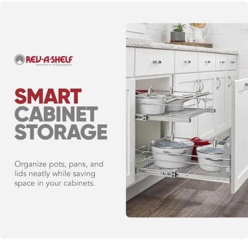 Rev-A-Shelf Pullout Organizer for Cabinets, Min Opening Width 20.5" - Image 6