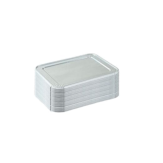 Tiger Chef Half Size Steam Table Aluminum Foil Lids for Pans, 13 x 10.5 X .38 inches 25-Pack by TigerChef