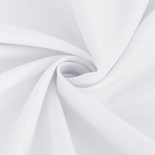 Fitable 8 Pack White Round Tablecloths - 120 Inches in Diameter - Image 7