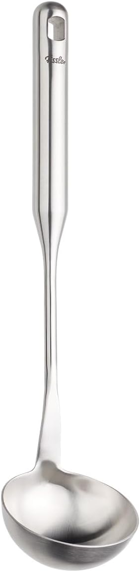 Fissler Essential Soup Ladle, 18/10 Stainless Steel Kitchen Utensil for Soups & Sauces, Ergonomic Handle, Dishwasher Safe - Image 8